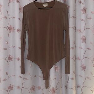 nude long sleeve bodysuit